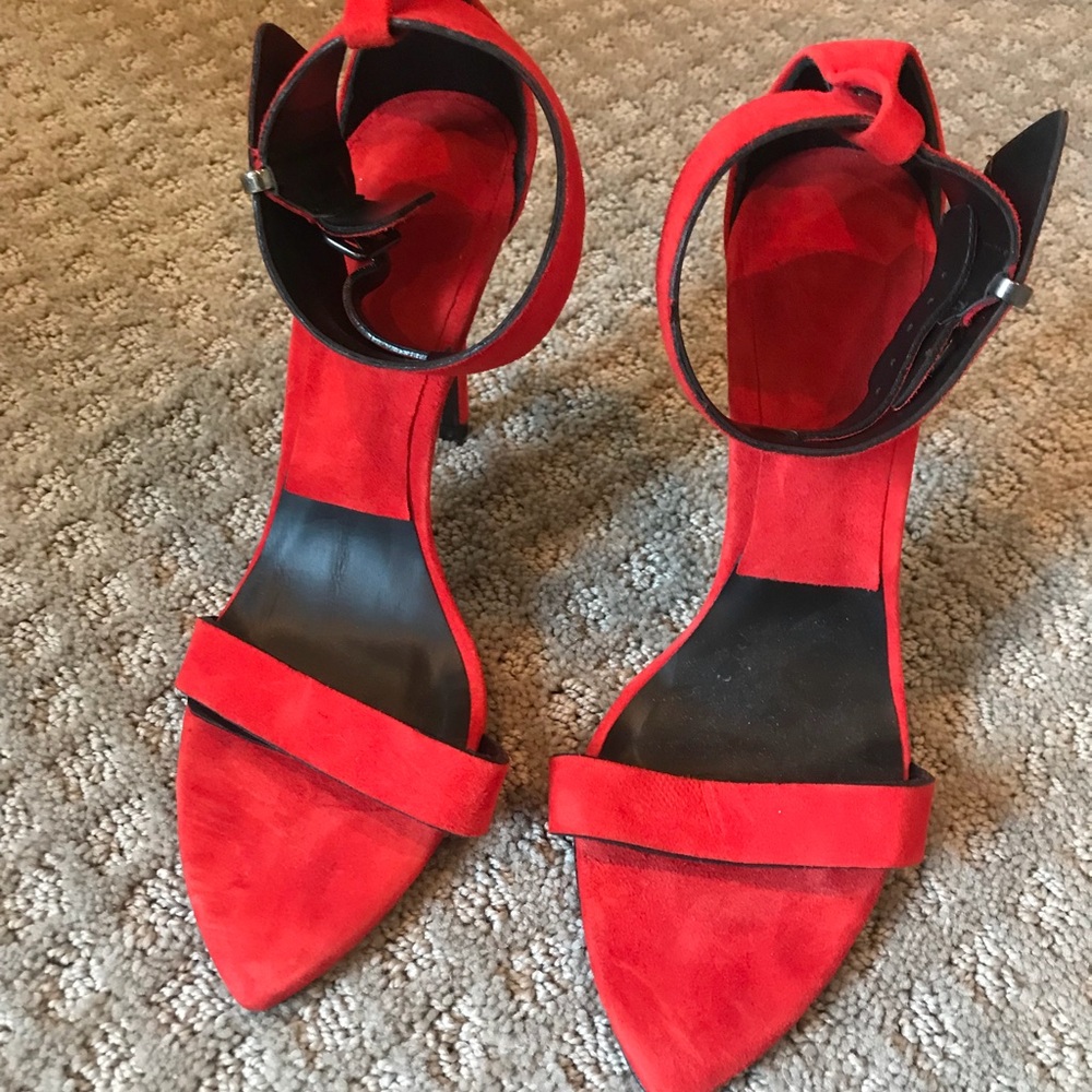 Zara red heels
